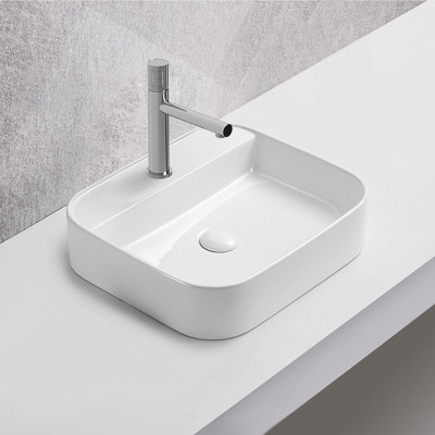 Раковина накладная белая 50x40см Vincea VBS-50550