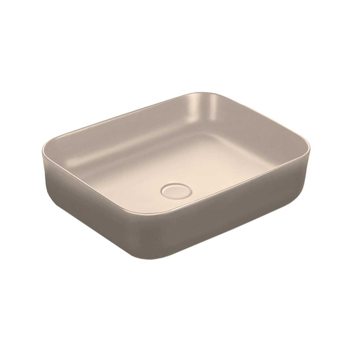 Раковина накладная капучино 50x39см Vincea VBS-105MC