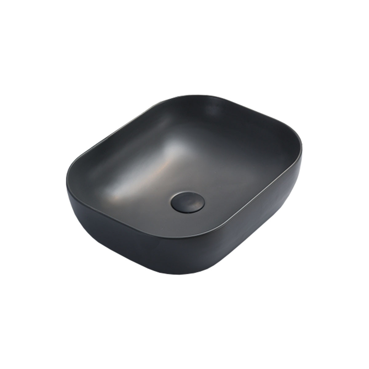 Раковина накладная антрацит 50x40см Vincea VBS-101MA
