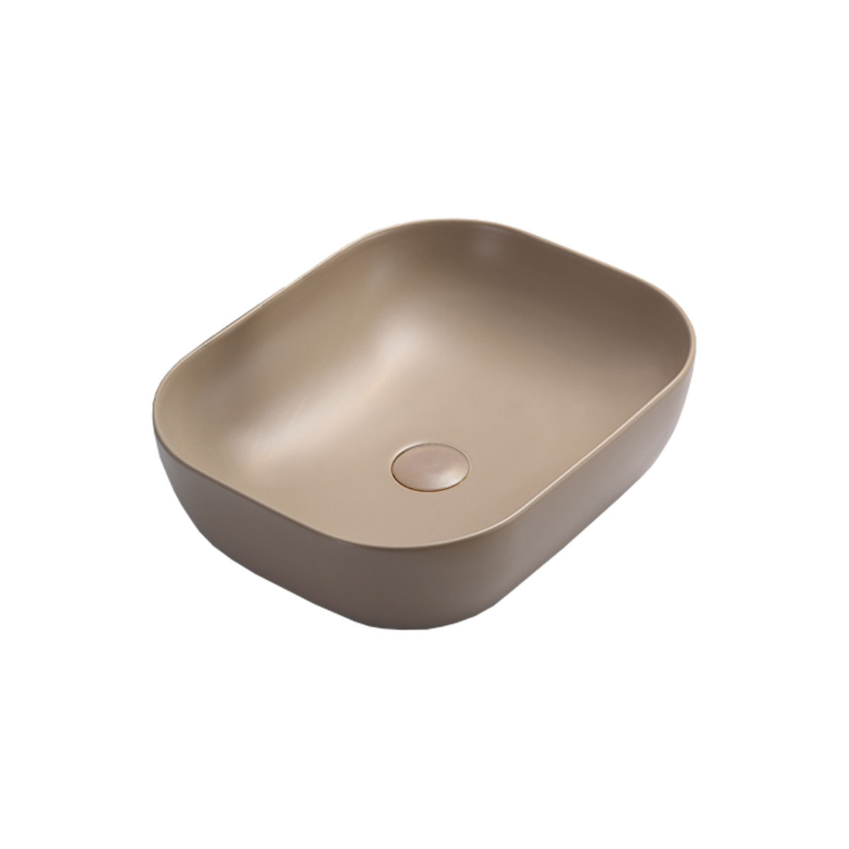 Раковина накладная капучино 50x40см Vincea VBS-101MC