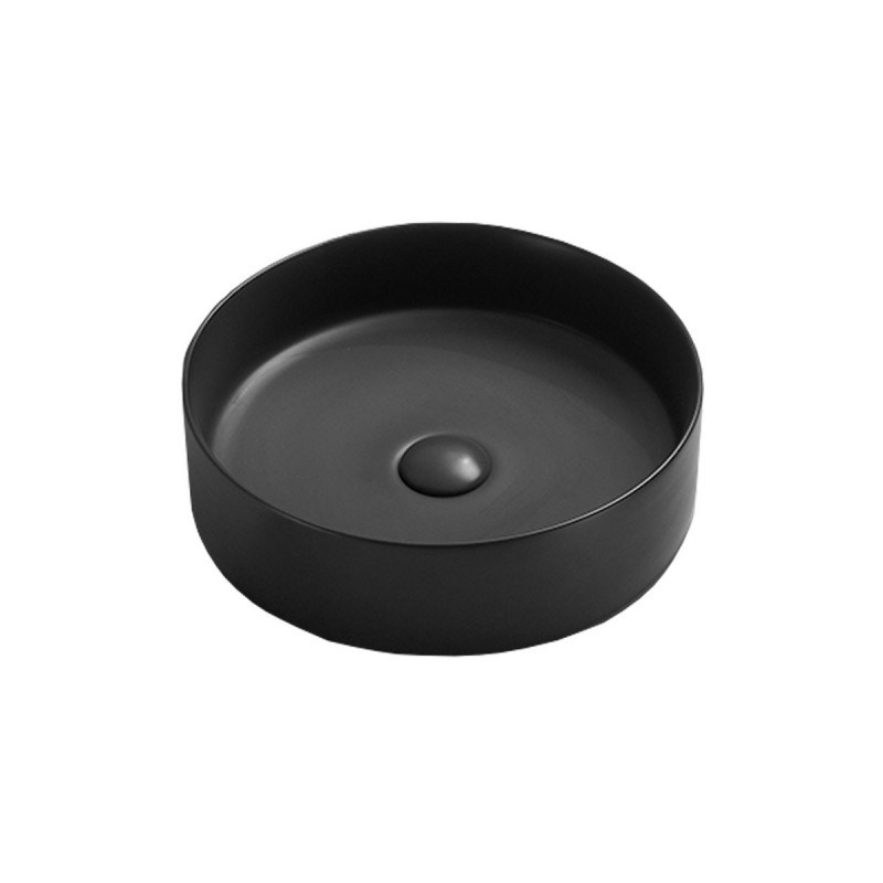 Раковина накладная черная 40см Vincea VBS-216MB