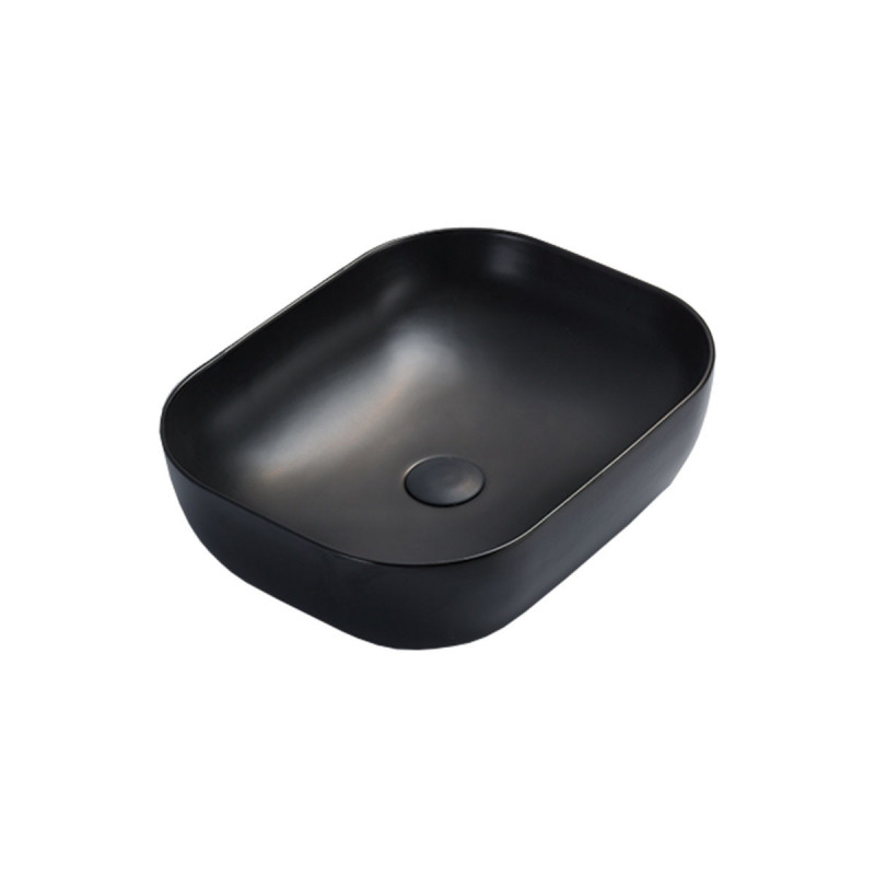 Раковина накладная черная 50х40см Vincea VBS-101MB