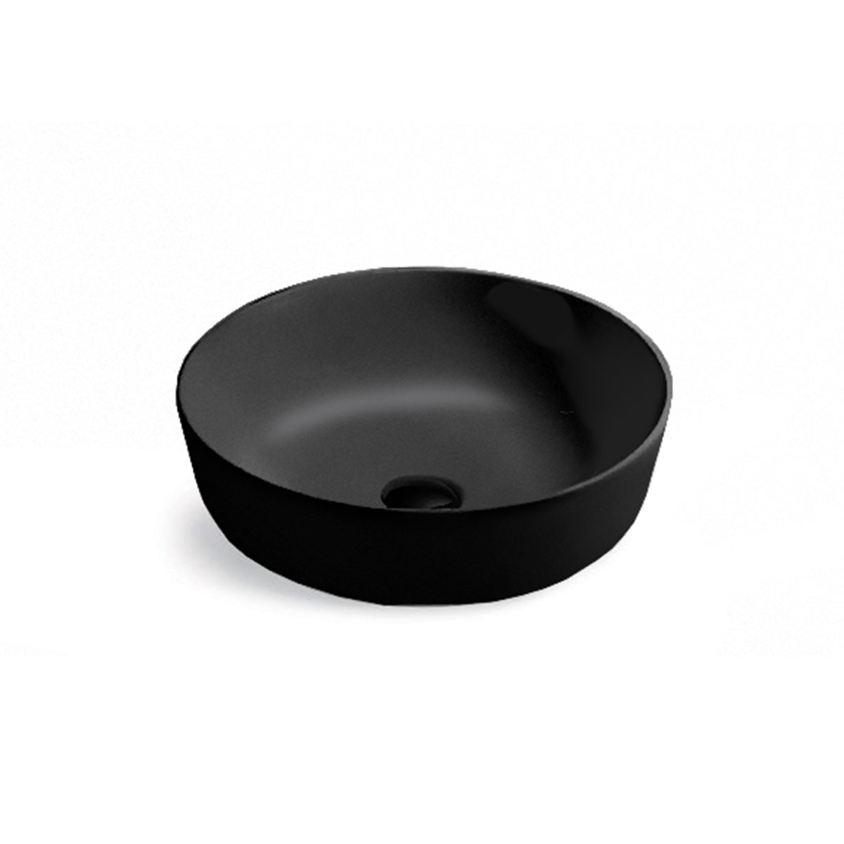 Раковина накладная черная 41см Vincea VBS-104MB