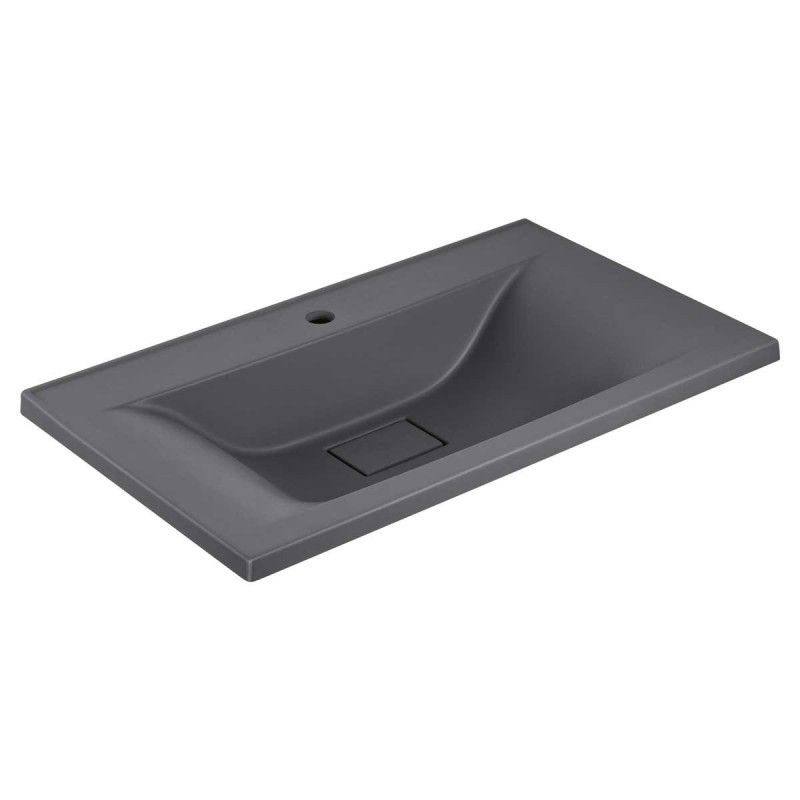 Раковина встраиваемая серая 75х45см Vincea VCB-3M750G