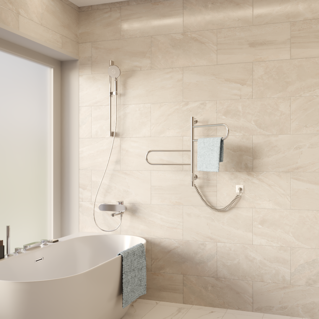 Полотенцесушитель электрический хром 43х59см Vincea VTD-1R1CE
