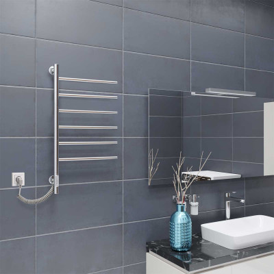 Полотенцесушитель электрический хром 43х80см Vincea VTD-1S2CE