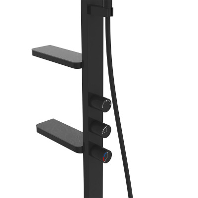 Душевая стойка черная Vincea Inspire VSFS-3I11MB