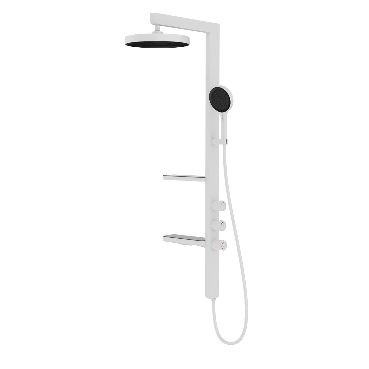 Душевая стойка белая Vincea Inspire VSFS-3I11W