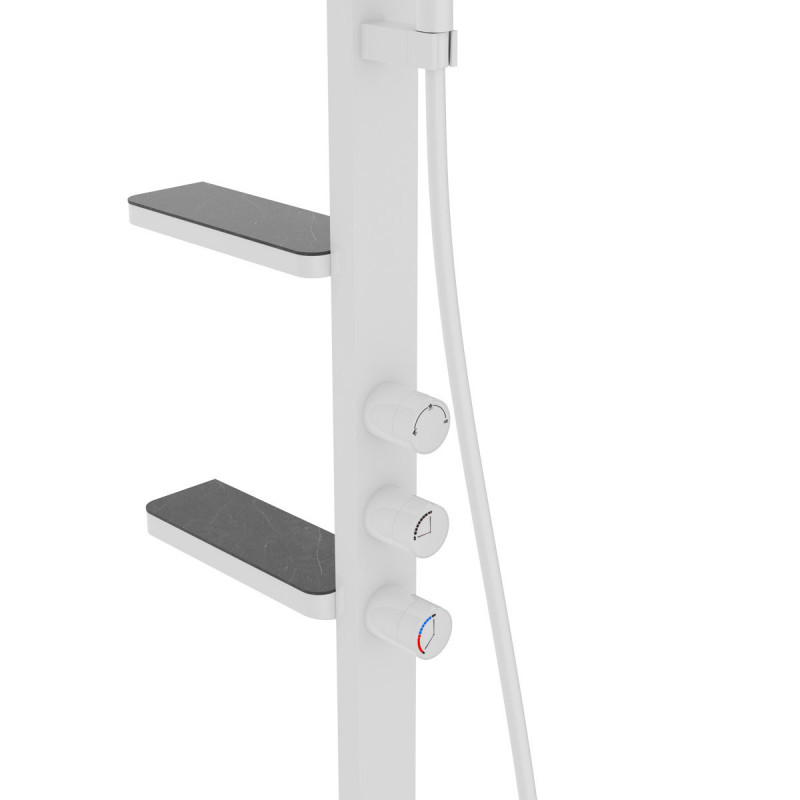 Душевая стойка белая Vincea Inspire VSFS-3I11W