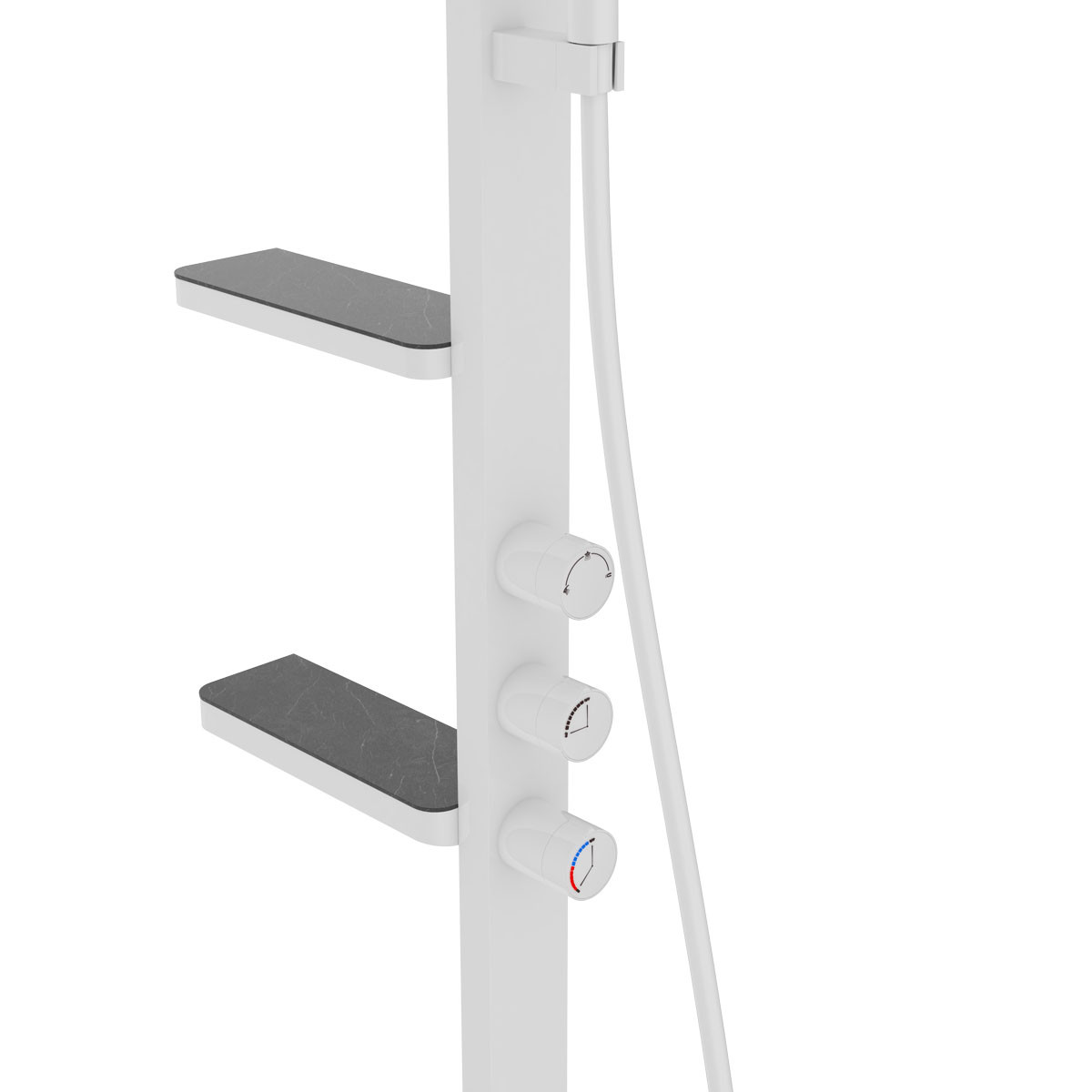 Душевая стойка белая Vincea Inspire VSFS-3I11W