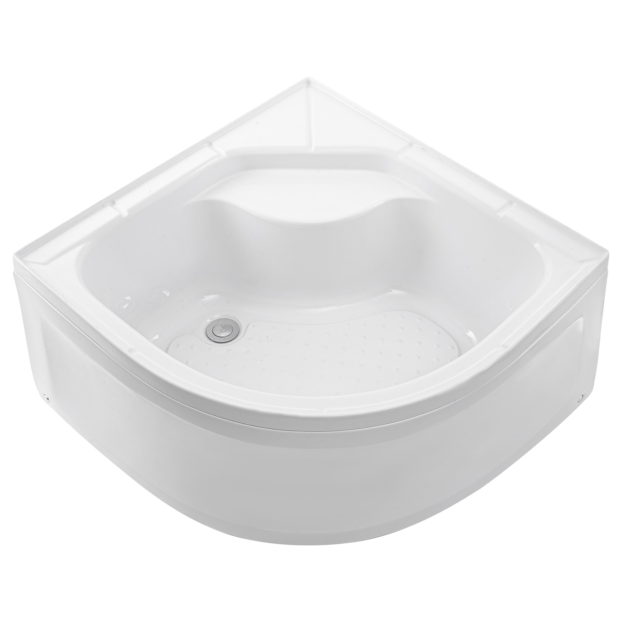 Душевая кабина без крыши 80x80x230см хром матовый МОНОМАХ XL Б/К 80/43 С МЗ