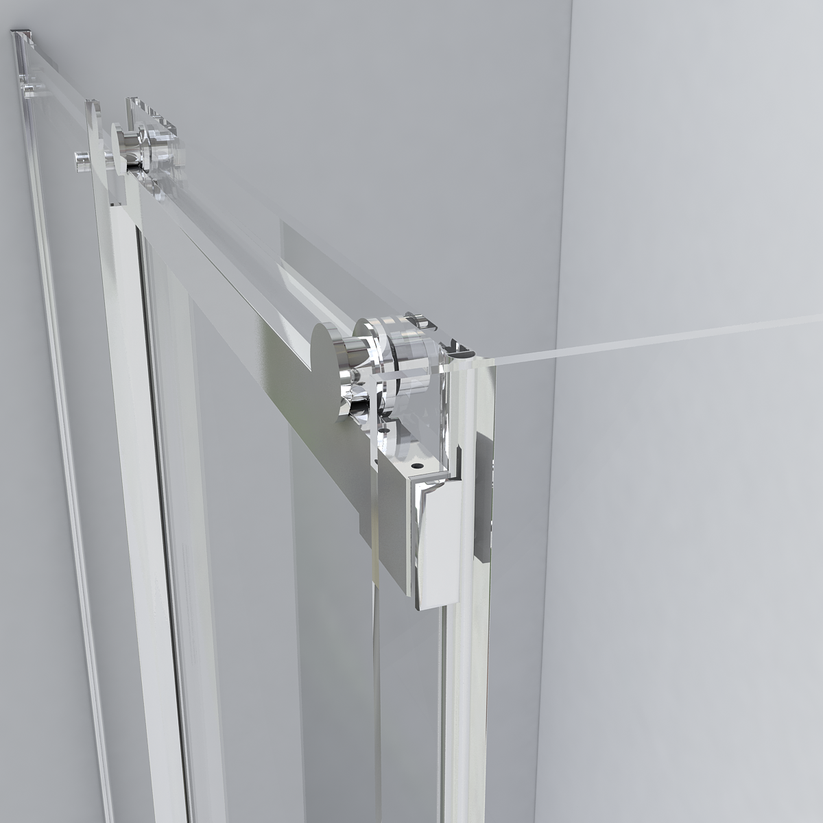 Душевая кабина 80x80x230см профиль хром матовый стекло с узором МОНОМАХ XL  80/43 С МЗ