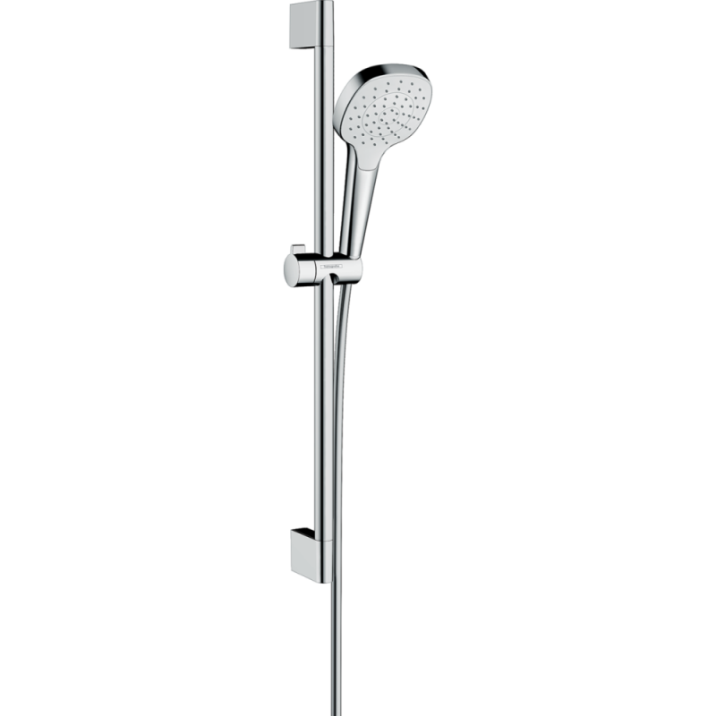Душевой гарнитур hansgrohe Croma Select E 110 1jet со штангой 65 см 26584400, белый/хром