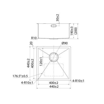 Мойка из нержавеющей стали Iddis Edifice EDI44S0i77