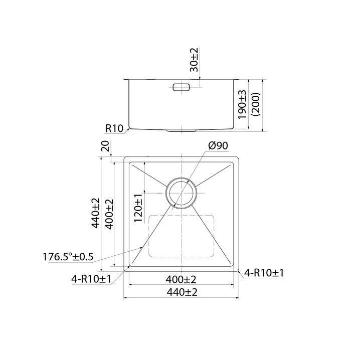 Мойка из нержавеющей стали Iddis Edifice EDI44S0i77