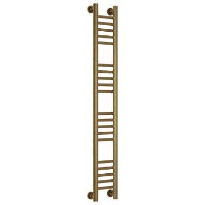 Полотенцесушитель водяной Сунержа Богема+ прямая 1200x150 с технологией ПолимерПроект, состаренная бронза