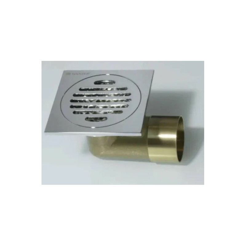 Душевой трап угловой хром 10x10см Ganzer T 002