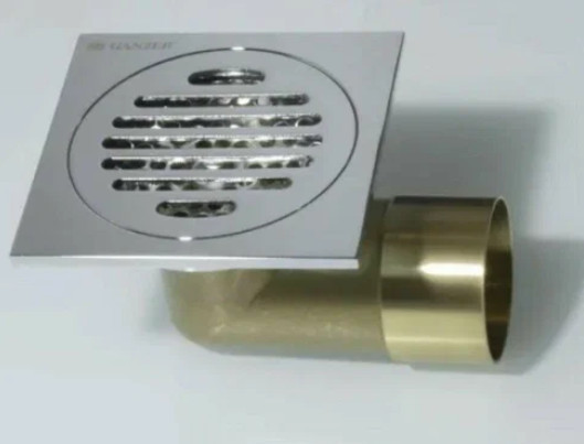 Душевой трап угловой хром 10x10см Ganzer T 002