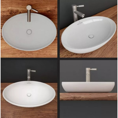 Раковина накладная 610х410 Villeroy & Boch Artis белый альпин