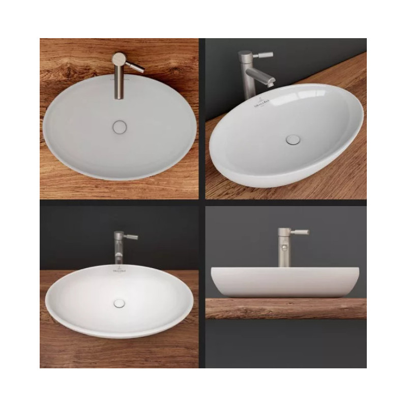 Раковина накладная 610х410 Villeroy & Boch Artis белый альпин