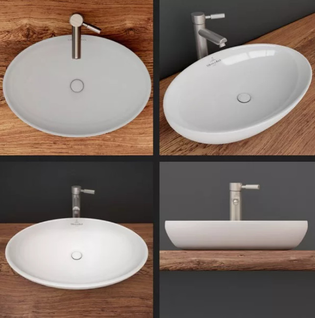 Раковина накладная 610х410 Villeroy & Boch Artis белый альпин