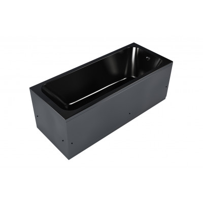 Акриловая ванна 170x70см Strict Black, выразительный черный цвет