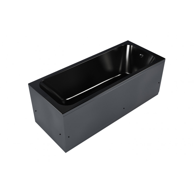 Экран для акриловой ванны Strict Black 1700, выразительный черный цвет