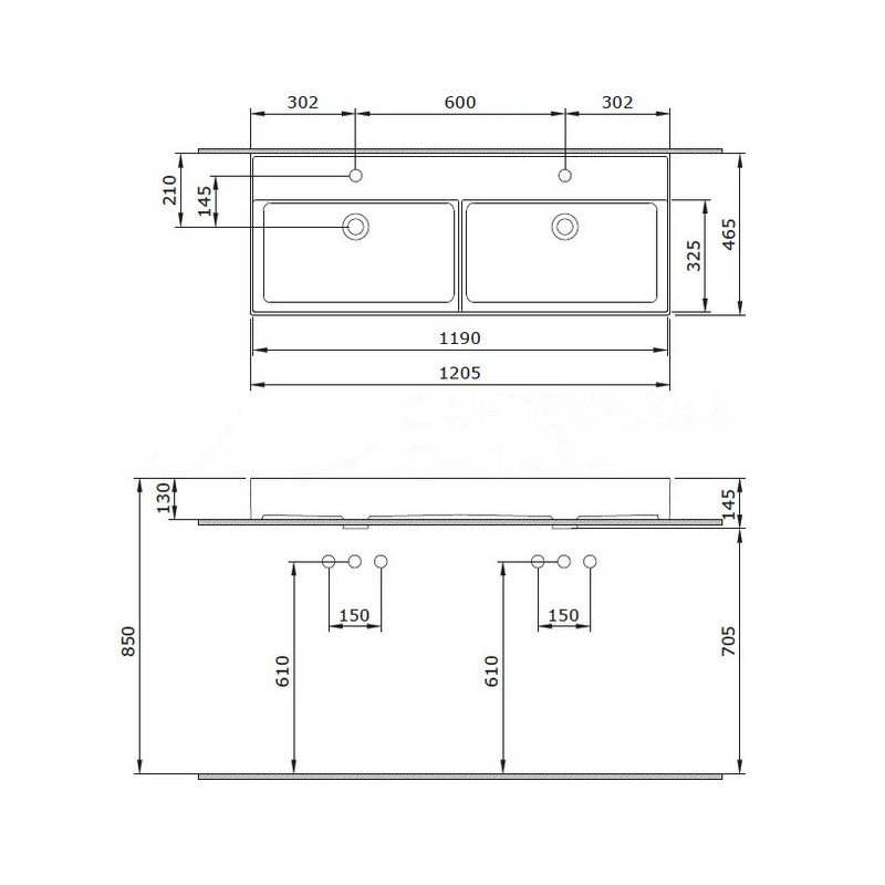Раковина BOCCHI Milano 1393-001-0132