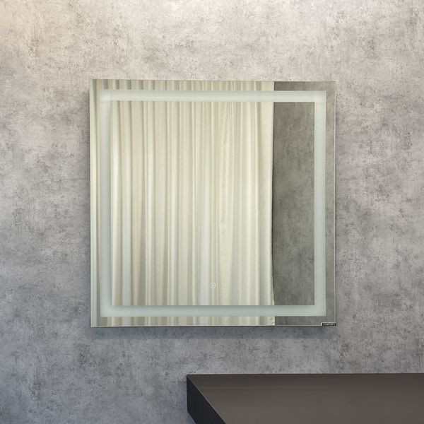 Зеркало с подсветкой 75x75см Comforty 00004140521CF