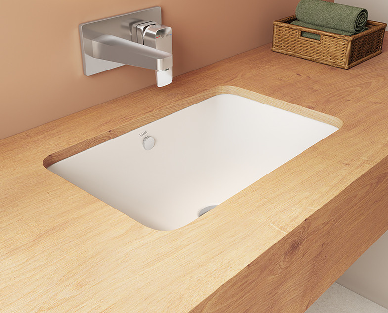 Раковина 48см встраиваемая снизу Vitra S20, цвет белый