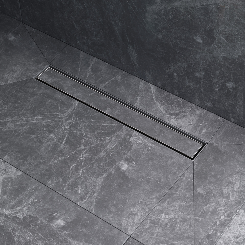 Трап для душа линейный AM.PM Masterflow Tile, универсальный затвор, 50 см, двухсторонняя вставка хром