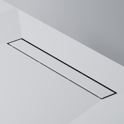 Трап для душа линейный AM.PM Masterflow Tile, универсальный затвор, 50 см, двухсторонняя вставка хром