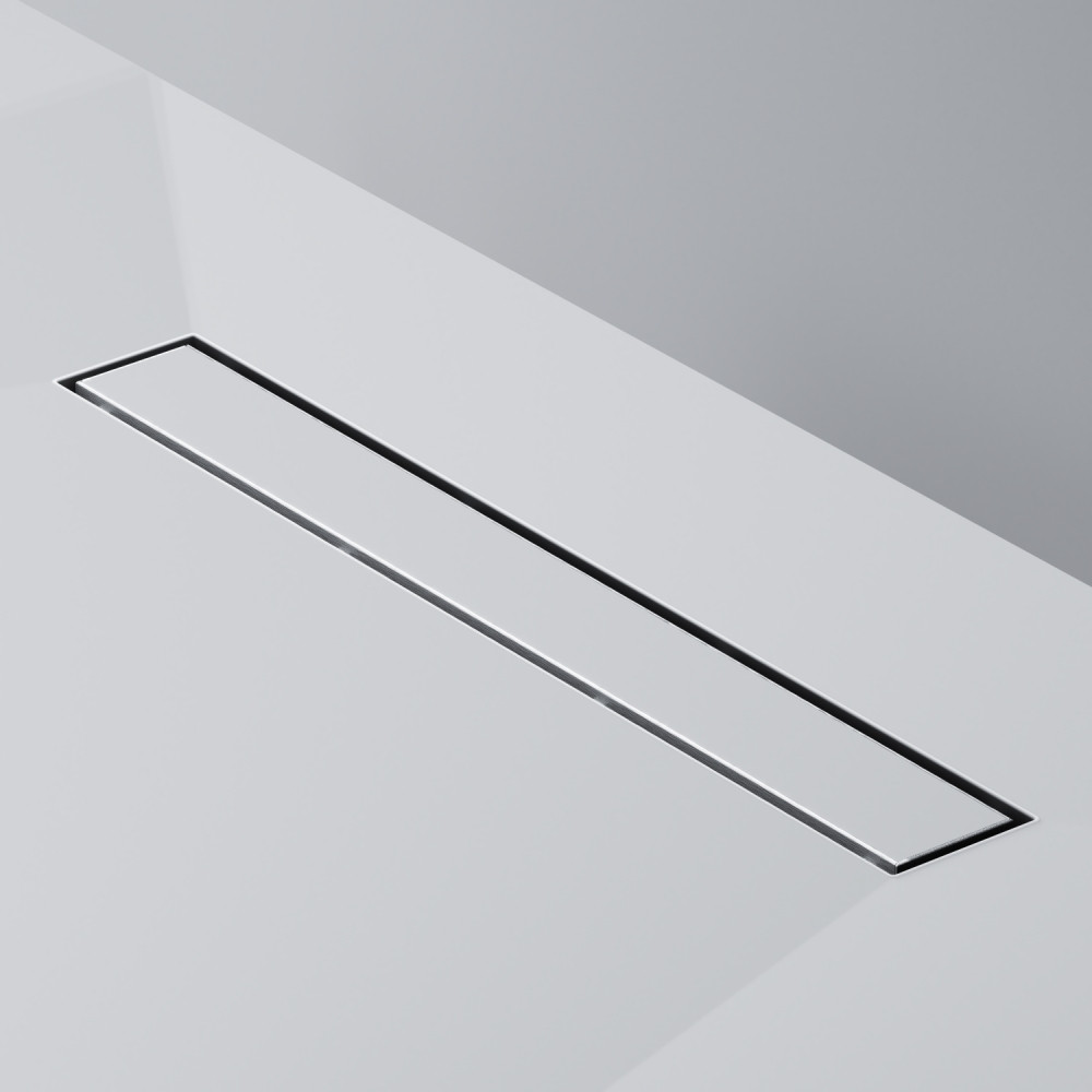 Трап для душа линейный AM.PM Masterflow Tile, универсальный затвор, 50 см, двухсторонняя вставка хром