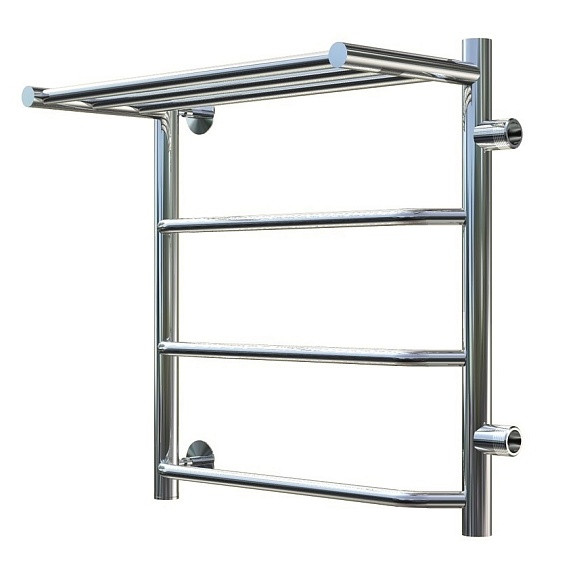 Полотенцесушитель водяной с полкой правый 60х40см хром ТРУГОР Браво