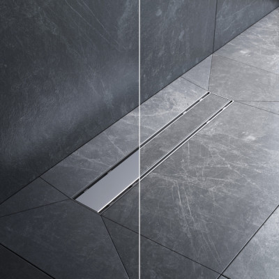 Трап для душа линейный, универсальный затвор Tile, 50 см Am.pm W02SC-U11-050-04SB