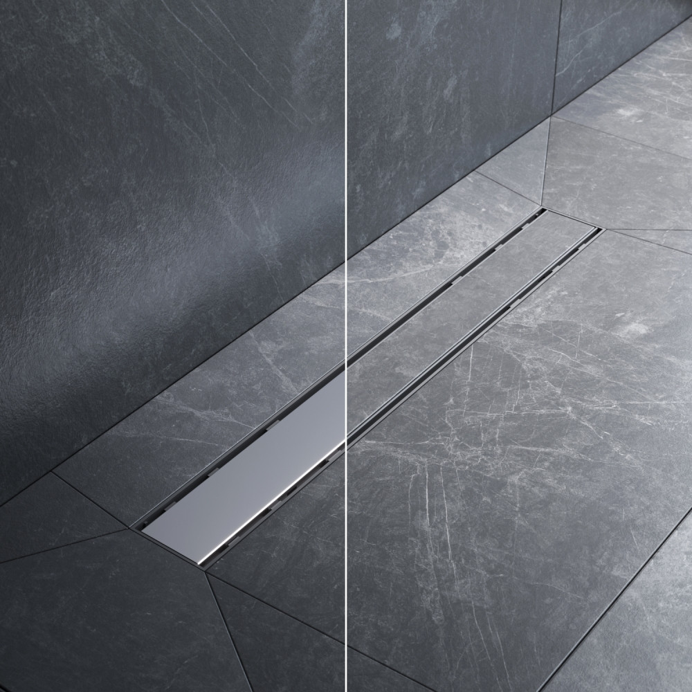 Трап для душа линейный, универсальный затвор Tile, 60 см Am.pm W02SC-U11-060-04SB