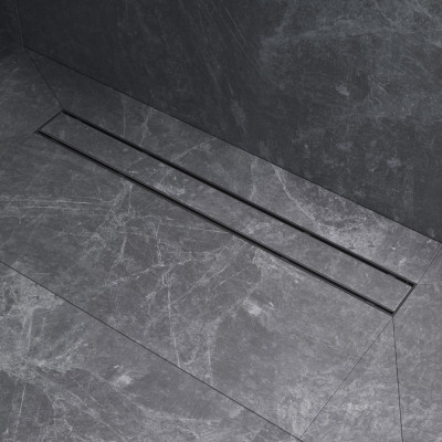 Трап для душа линейный, универсальный затвор Tile, 70 см черный Am.pm W02SC-U11-070-04BM