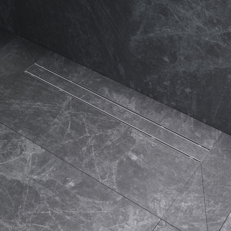 Трап для душа линейный, универсальный затвор Tile, 80 см Am.pm W02SC-U11-080-04SB