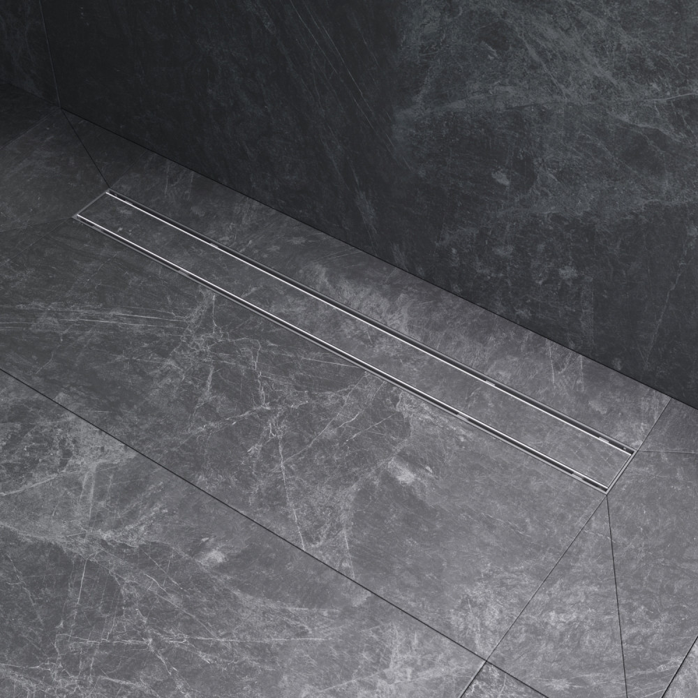 Трап для душа линейный, универсальный затвор Tile, 80 см Am.pm W02SC-U11-080-04SB