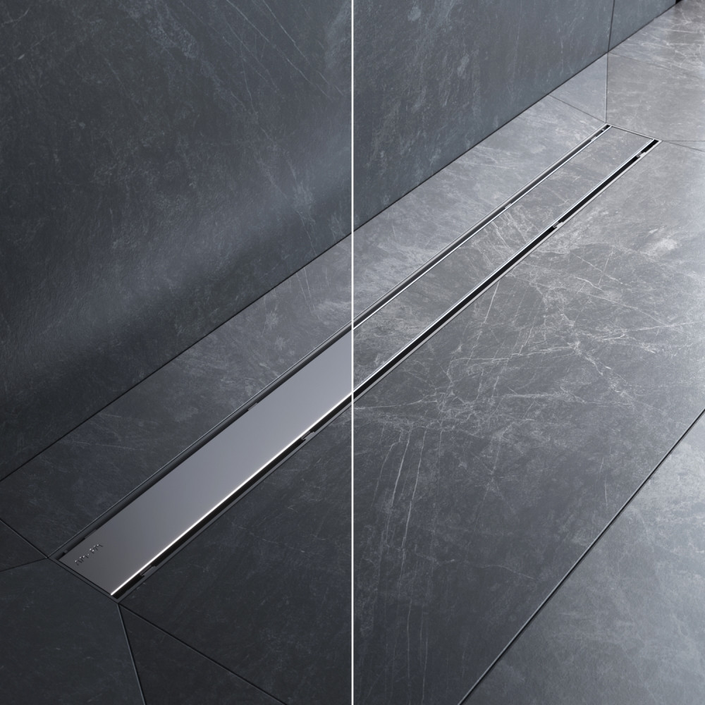 Трап для душа линейный, универсальный затвор Tile, 90 см Am.pm W02SC-U11-090-04SB