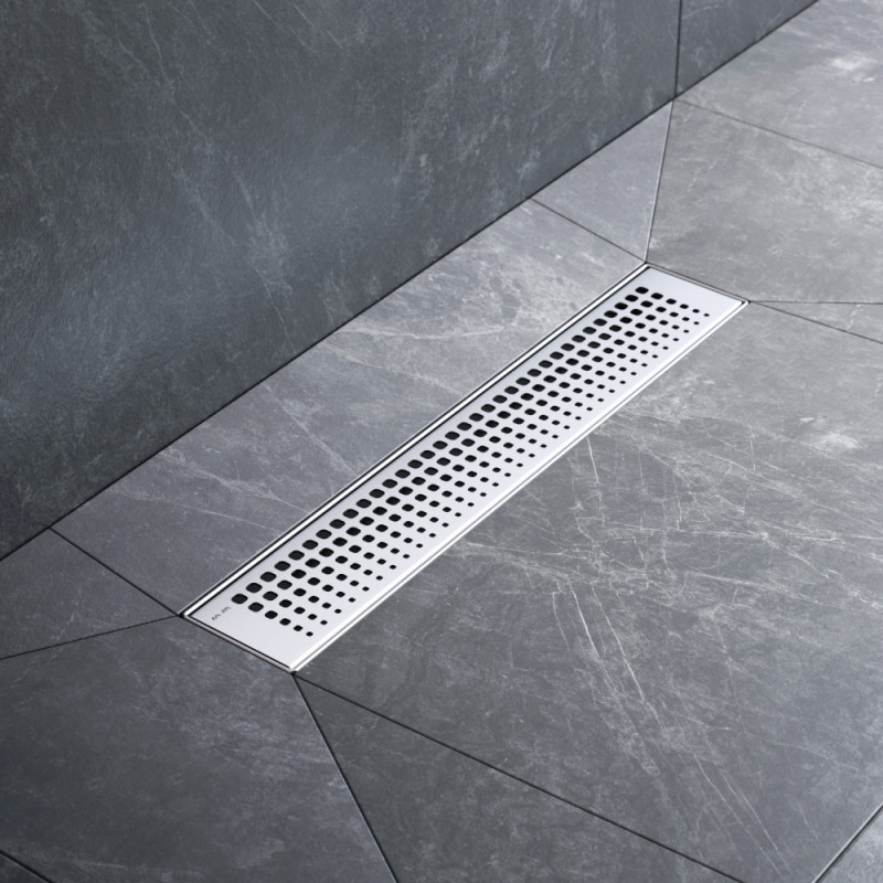 Трап для душа линейный, универсальный затвор Cut Gradient, 40 см Am.pm W01SC-P11-040-01SB