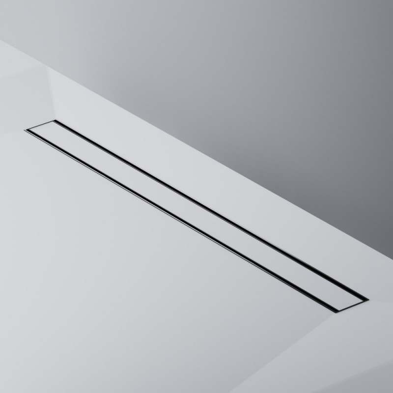 Трап для душа линейный, универсальный затвор Tile, 90 см черный Am.pm W02SC-U11-090-04BM