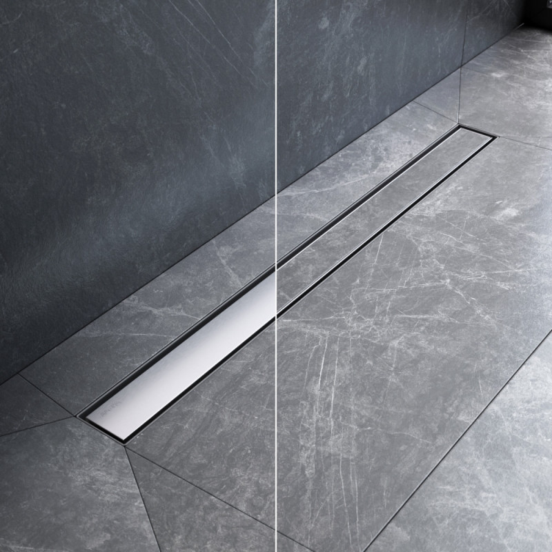 Трап для душа линейный, универсальный затвор Tile, 80 см Am.pm W01SC-U11-080-04SB