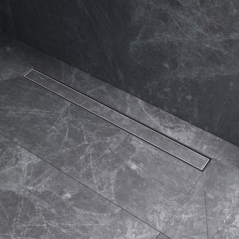 Трап для душа линейный, универсальный затвор Tile, 80 см Am.pm W01SC-U11-080-04SB