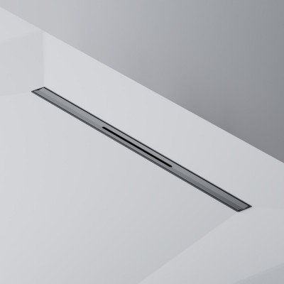 Трап для душа линейный, универсальный затвор Slim line, 60 см черный Am.pm W01SC-S11-060-05BM