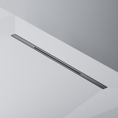 Трап для душа линейный, универсальный затвор Slim line, 80 см черный Am.pm W01SC-S11-080-05BM