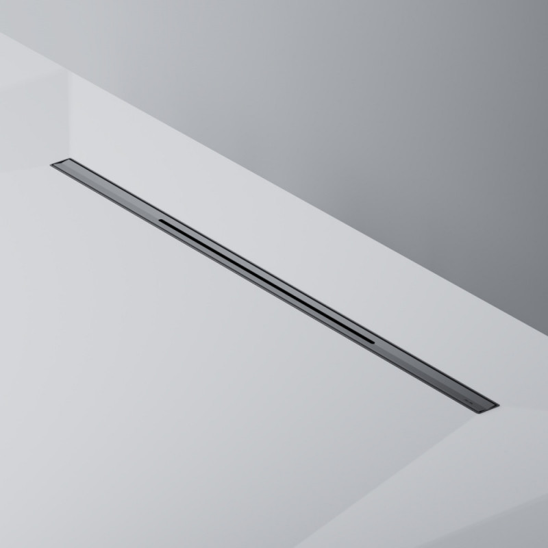 Трап для душа линейный, универсальный затвор Slim line, 80 см черный Am.pm W01SC-S11-080-05BM
