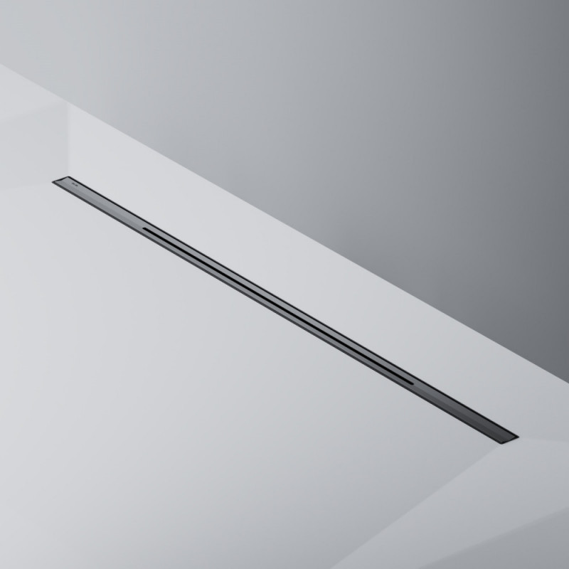 Трап для душа линейный, универсальный затвор Slim line, 100 см черный Am.pm W01SC-S11-100-05BM
