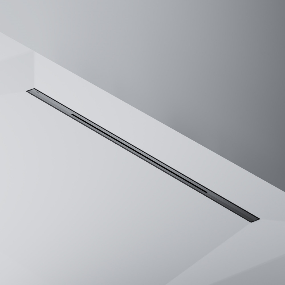 Трап для душа линейный, универсальный затвор Slim line, 100 см черный Am.pm W01SC-S11-100-05BM