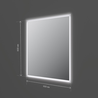 Зеркало с подсветкой 60x60см Am.pm Spirit 2.0 M71AMOX0601SA